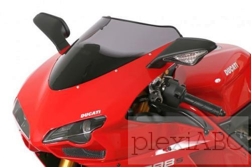 MRA plexi Original - fekete | Ducati 848, 1098, 1198 /R /S H6/H7, H7 | 113743